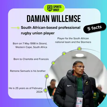 Damian Willemse of South Africa arrives at the stadium prior to the Rugby World Cup France 2023