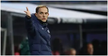 Thomas Tuchel gestures during a past Chelsea match. Photo: Getty Images.