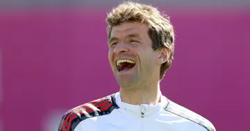 Thomas Müller, Reacts, Champions League, Draw, Bayern Munich, Paris Saint Germain, Sport, World, Lionel Messi
