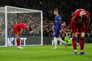 Cole Palmer (centre) scored twice in Chelsea's 6-1 thrashing of Middlesbrough