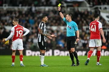 Newcastle United vs Arsenal, IFAB, sin bin, player dissent