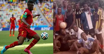 Asamoah Gyan: Ghana Black Stars all-time goal scorer's Accra Academy throwback photo drops