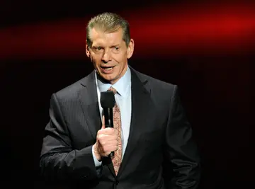 Vince McMahon speaks at a news conference at the 2014 International CES 