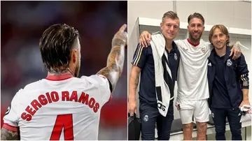 Sergio Ramos, Toni Kroos, Luka Modric, Real Madrid, Sevilla, reunion