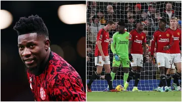 Andre Onana conceded twice against Tottenham on Sunday.