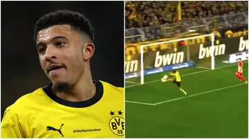 Jadon Sancho played for a couple of minutes vs Freiburg on Friday