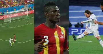 Asamoah Gyan, Kwadwo Asamoah, 2014 FIFA World Cup, Trivela, Difficult, Modric, Majestic, Pass, Chelsea