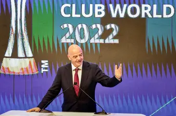 Gianni Infantino in January at the draw for the recent Club World Cup in Morocco