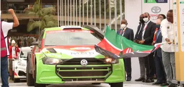 President Uhuru Kenyatta flagging off WRC.
