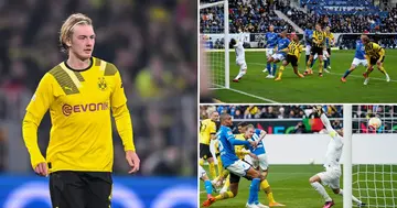 Julian Brandt, Scores, Unusual Goal, Borussia Dortmund, Bundesliga, Sport, World, Soccer, Football