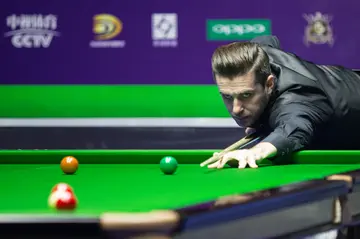 Mark Selby during the snooker final match in China