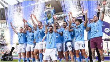 Ilkay Gundogan, Manchester City, Etihad Stadium, Premier League, Kevin De Bruyne, Bernardo Silva, Riyad Mahrez, Ederson, Rico Lewis, Julian Alvarez.