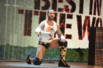 CM Punk at the WWE Monday Night Raw Supershow Halloween event