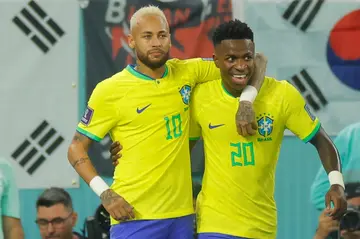 Neymar and Vinicius Junior were both among the scorers as Brazil beat South Korea to cruise into the World Cup quarter-finals