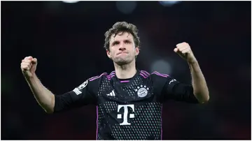 Thomas Muller, Bayern Munich, Manchester United, Old Trafford, UEFA Champions League.