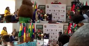 Video: AFCON trophy arrives in host nation, Cameroon, after tour