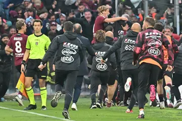 Candreva's leveller for Salernitana sparked wild celebrations in the stands and on the pitch