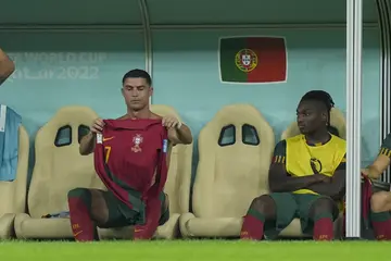 Cristiano Ronaldo, Portugal, Georgina, Santos, bench, World Cup