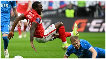 Spartak Moscow's Nigerian defender Victor Moses (L) in action in a past Russian Cup final. Photo: Kirill Kudryavtsev. 