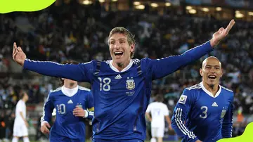 Martin Palermo of Argentina at the 2010 FIFA World Cup