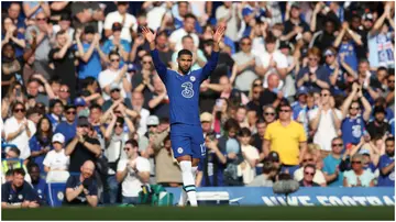 Ruben Loftus-Cheek acknowledges the fans after he is substituted off during the Premier League match between Chelsea FC and Newcastle United at Stamford Bridge. Photo by Chris Lee.
