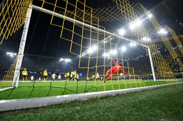 Sevilla's French defender Tanguy Nianzou scored the opening goal in Dortmund