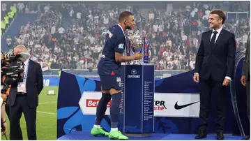 Kylian Mbappe, Emmanuel Macron, France, PSG, Lyon, Lille, Stade Pierre Mauroy, French Cup final.