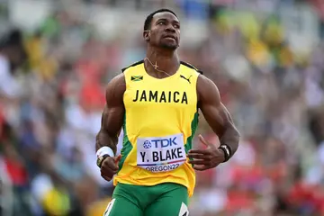 Yohan Blake of Team Jamaica looks on after competing in the Men’s 100m Semi-Final on day two of the World Athletics Championships