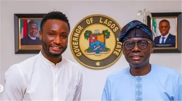 One Week After Meeting Governor Yahaya Bello, Former Super Eagles Captain Mikel Obi Meets Another Governor