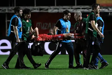 The injury took place at 55 minutes, and the former Real Madrid player Marcelo broke down in tears as he was sent off the field