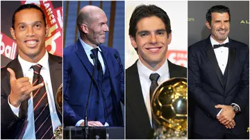 Ronaldinho, Ronaldo Nazario, Kaka, Luis Figo, Ballon d'Or, Kopa Trophy