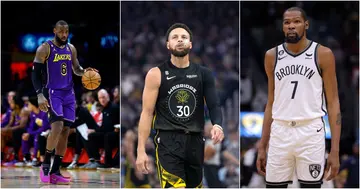 LeBron James, Stephen Curry, Kevin Durant, 2023 NBA All-Star, Luka Doncic, Kyrie Irvin, Giannis Antetokounmpo