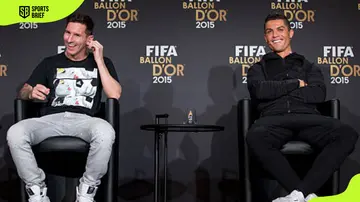 Lionel Messi and Cristiano Ronaldo in Switzerland