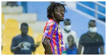 Sulley Muntari will reportedly miss Hearts of Oak's league match against Aduana Stars in Dormaa. Photo credit: @Ghanasoccernet