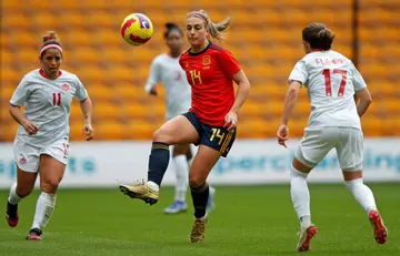 Spain's Alexia Putellas (C) will miss Euro 2022 after injuring her left knee