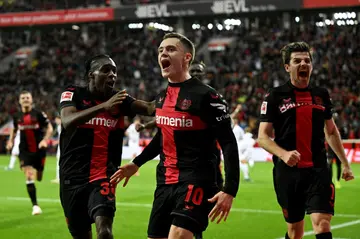 Bayer Leverkusen's Florian Wirtz scored his second goal of the season as his side defended top spot in the Bundesliga against Freiburg on Sunday