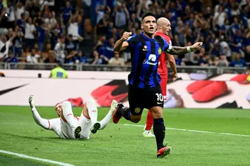 Lautaro Martinez netted twice in Inter's win over Monza