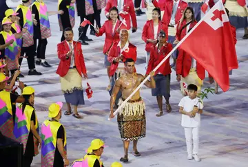 Tonga Olympic flag bearer