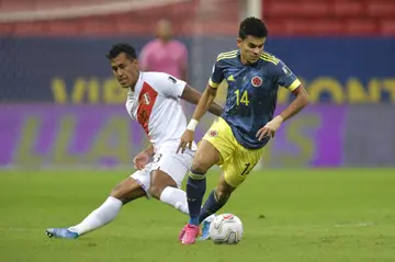 Luis Diaz at Mane Garrincha Stadium