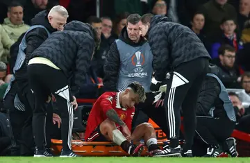 Manchester United defender Lisandro Martinez was injured against Sevilla