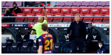Barcelona Boss Koeman Slapped 2-Match Ban For Red Card Incident During Loss To Granada