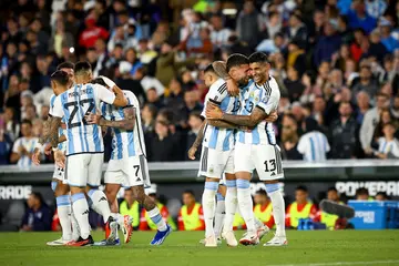 Nicolas Otamendi, Lionel Messi, Antonio Sanabria, Paraguay, Argentina