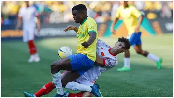 Mamelodi Sundowns midfielder, Teboho Mokoena, in action in a past match. Photo: Phill Magakoe.