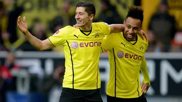 Pierre-Emerick Aubameyang, Robert Lewandowski, Borussia Dortmund, Barcelona, taught