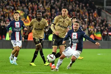 Marco Verratti (R) is the key man in PSG's midfield but has often struggled with injury