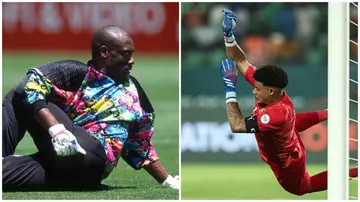 Joseph Antoine Bell joked one needs ;Juju' to save penalties like Bafana goalkeeper Ronwen Williams . Photos: Mark Leech Franck Fife.