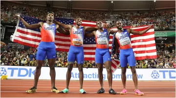 Noah Lyles, Marcell Jacobs, Fred Kerley, 2023 World Athletics Championships