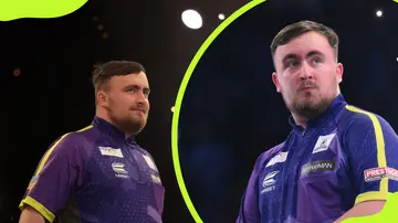 Luke Littler during the BetMGM Premier League Darts