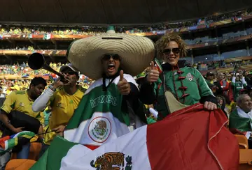Mexican fans at the 2010 World Cup in South Africa