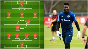 Andre Onana, Manchester United, Real Madrid, friendly match
